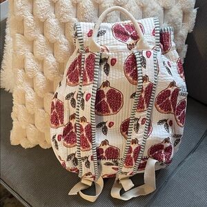 Vibrant Pomegranate Patterned Backpack